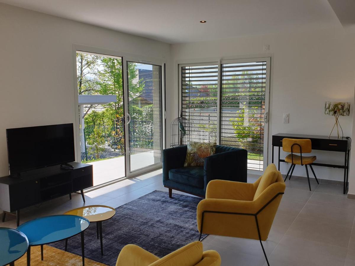 L'Appartement Jardin Avec Vue Montagnes Sévrier Exterior foto