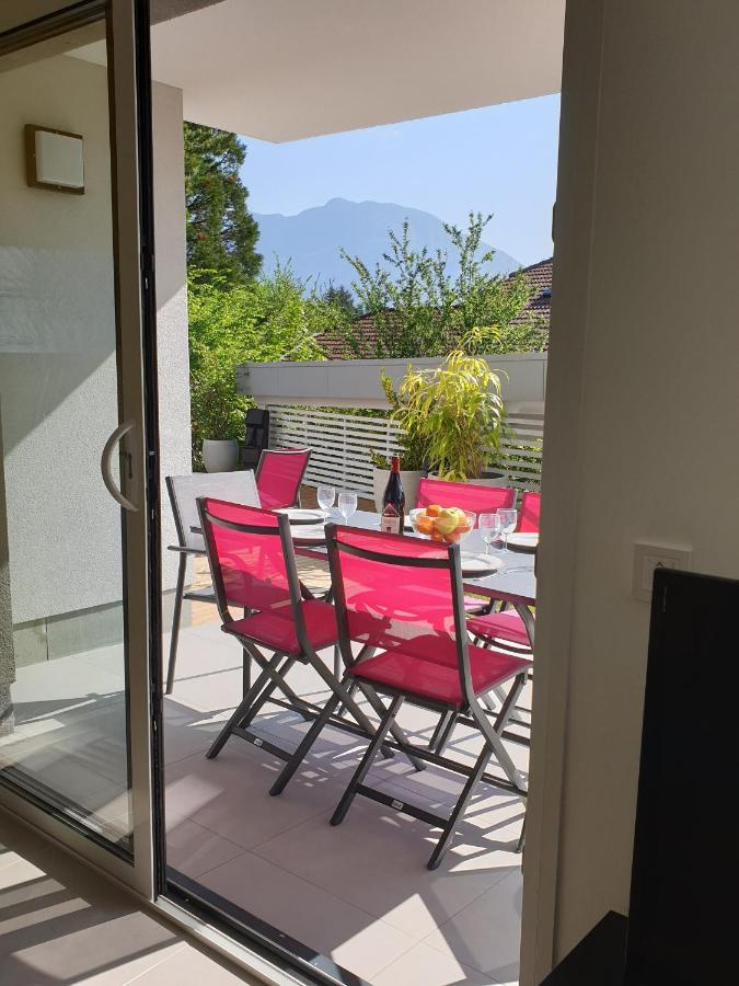 L'Appartement Jardin Avec Vue Montagnes Sévrier Exterior foto