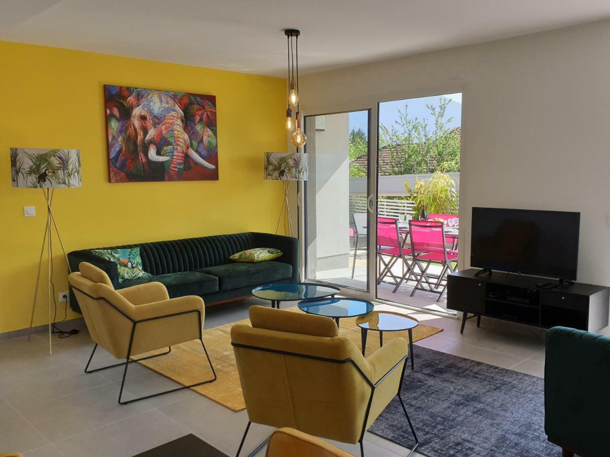 L'Appartement Jardin Avec Vue Montagnes Sévrier Exterior foto